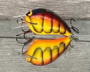 Black Label Balsa - Wreck Jr. - Custom Balsa Squarebill Crankbait - Spring Craw Color