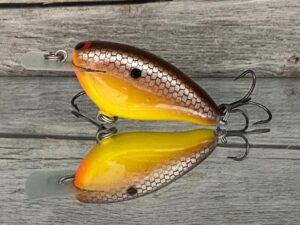 Black Label Balsa - Bacon - Balsa Crankbait - Spicy Mustard Color