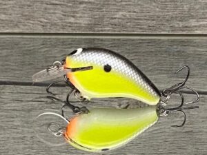 Black Label Balsa - Rumble - Custom Balsa Crankbait - Chartreuse Magic Color