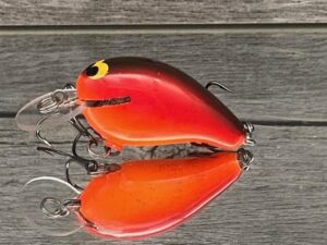Black Label Balsa - Rumble - Custom Balsa Crankbait - Hot Salsa Color