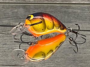 Black Label Balsa - Rumble - Custom Balsa Crankbait - Spring Craw Color