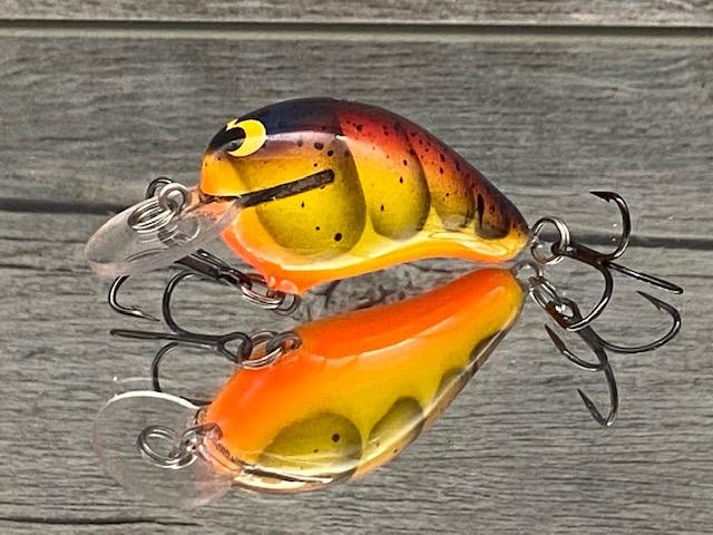 Black Label Balsa - Rumble - Custom Balsa Crankbait - Spring Craw Color
