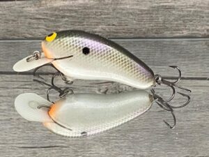 Black Label Balsa - Sandman - Custom Balsa Crankbait - Gizzard Shad Pearl Color - Zoom WEC Sand Flea