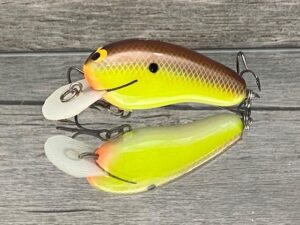 Black Label Balsa - Sandman - Custom Balsa Crankbait - River Bream Color - Zoom WEC Sand Flea