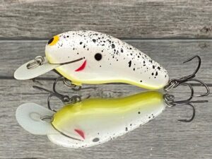 Black Label Balsa - Sandman - Custom Balsa Crankbait - Splatterback Color - Zoom WEC Sand Flea