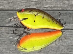Black Label Balsa - BL 1.5 - Balsa Squarebill - Chartreuse Root Beer Color