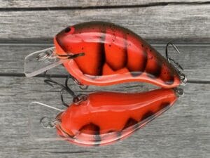 Black Label Balsa - Head Hunter - Custom Balsa Squarebill Crankbait - Delta Craw Color - Zoom WEC E-2