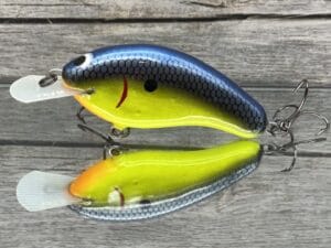 Greenfish Tackle - G-Flat Shallow - Custom Balsa Crankbait - Chartreuse Shad Color