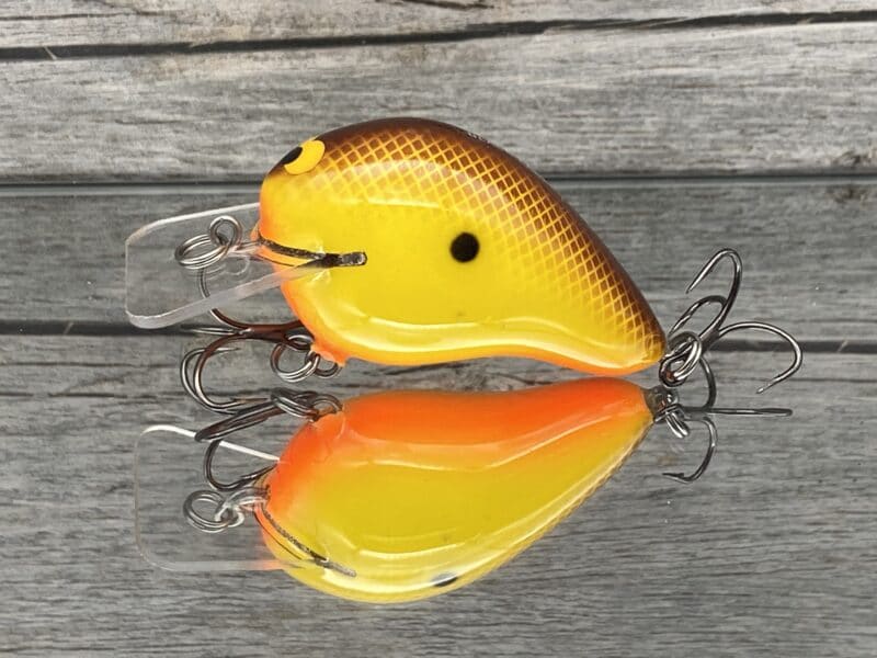 Black Label Balsa - Wreck - Balsa Squarebill - Hot Mustard Color - Zoom WEC E-1