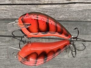 Black Label Balsa - Ricochet - Custom Balsa Crankbait - Delta Craw Color