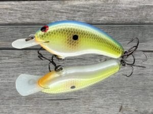 Greenfish Tackle - G-Flat Shallow - Custom Balsa Crankbait - Citrus Shad Color