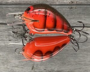 Black Label Balsa - Wreck Jr. - Custom Balsa Squarebill Crankbait - Delta Craw Color