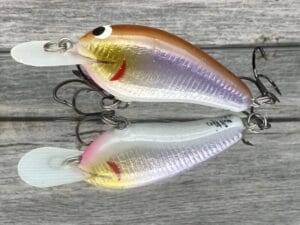 Black Label Balsa - Little Cliffie - Signature Series Crankbait - Foiled Wakasagi Color