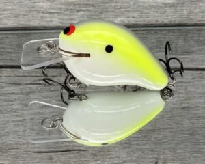Black Label Balsa - Wreck - Balsa Squarebill - Chartreuse Illusion Color - Zoom WEC E-1
