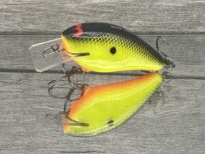 Black Label Balsa - BL 1.5 - Balsa Squarebill - Chartreuse Black Back Color