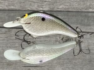 Black Label Balsa - Slim Series - Custom Balsa Crankbait - Gizzard Shad Foil Color