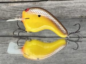 Black Label Balsa - Potbelly - Hybrid Squarebill Crankbait - Spicy Mustard Color
