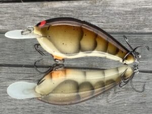 Black Label Balsa - Slim Series - Custom Balsa Crankbait - HD Craw Color