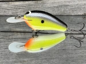 Black Label Balsa - Little Cliffie - Custom Balsa Crankbait - Chartreuse Magic Color