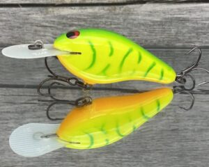 Greenfish Tackle - GT6 - Custom Balsa Crankbait - Lime Coach Dog Color