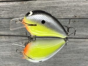 Black Label Balsa - Wreck Jr. - Custom Balsa Squarebill Crankbait - Chartreuse Magic Color
