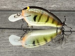 Black Label Balsa - Rattling Peanut - Balsa Crankbait - Bold Bluegill Color