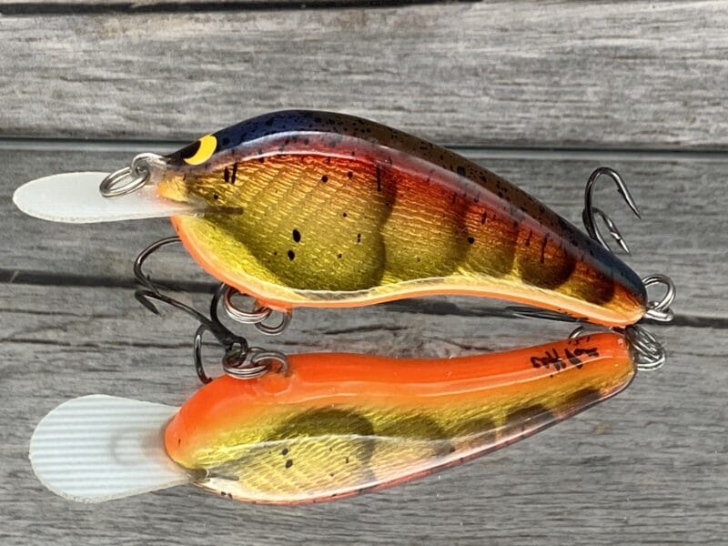 Black Label Balsa - Slim Signature Series Balsa Crankbait - Foiled Spring Craw Color