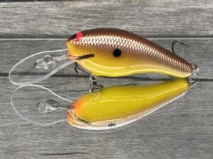 Black Label Balsa - K II - Custom Balsa Crankbait - Spicy Mustard Color