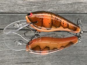 Black Label Balsa - K II - Custom Balsa Crankbait - Fall Craw Color
