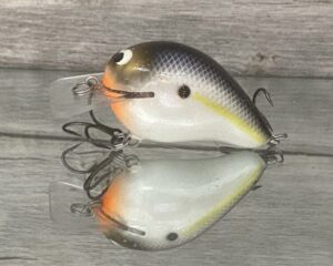 Black Label Balsa - Rattling Wreck - Balsa Squarebill - Threadfin Shad Pearl - Zoom WEC E-1