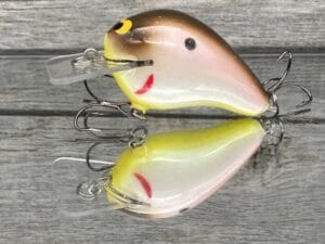 Black Label Balsa - Rattling Wreck - Balsa Squarebill - Tomato Shad - Zoom WEC E-1