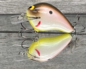 Black Label Balsa - Rattling Wreck - Balsa Squarebill - Tomato Shad - Zoom WEC E-1