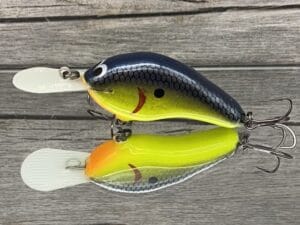 Greenfish Tackle - Small G - Custom Balsa Crankbait - Chartreuse Shad Color