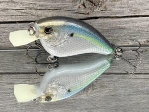 The Lure Forge - 2.5 Flatside - Balsa Crankbait - Threadfin Shad Color
