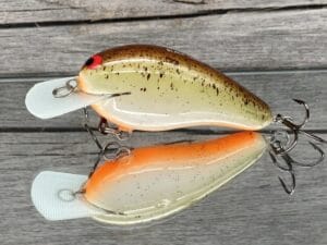 Black Label Balsa - Wobbler - Custom Balsa Crankbait - Root Beer Color
