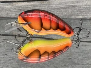 Black Label Balsa - Prowler - Custom Balsa Squarebill Crankbait - 3 Alarm Craw Color