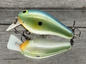Greenfish Tackle - G2 - Custom Balsa Squarebill Crankbait - Spicy Dolphin Color