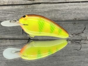 Black Label Balsa - Little Cliffie - Custom Balsa Crankbait - Pineapple Color