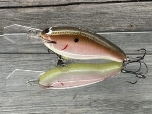 Black Label Balsa - Tapout - Custom Balsa Crankbait - Tomato Shad Color
