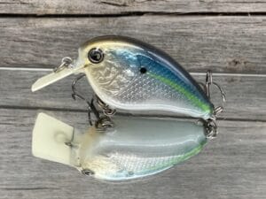 The Lure Forge - 2.2 Wobbler Squarebill Crankbait - Threadfin Shad Color