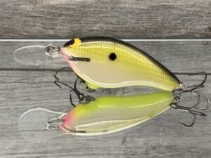 Black Label Balsa - Shiver 7 - Custom Balsa Crankbait - Bone Shad Color