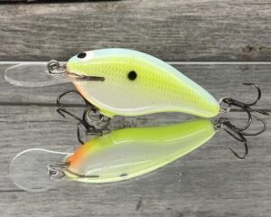 Black Label Balsa - Shiver 7 - Custom Balsa Crankbait - Citrus Candy Color