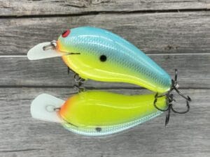 Black Label Balsa - Wobbler - Custom Balsa Crankbait - Candy Dolphin Color
