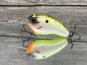 Black Label Balsa - Prowler MR - Custom Balsa Crankbait - Piebald Plemmons Color