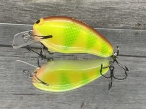 Black Label Balsa - Prowler - Custom Balsa Squarebill Crankbait - Pineapple Color