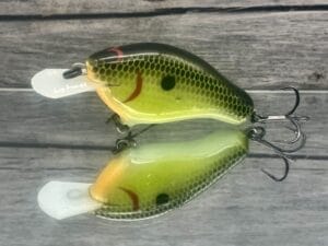 Greenfish Tackle - Stray Dog - Custom Balsa Crankbait - Sun Granny Color