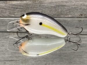 Black Label Balsa - Prowler - Custom Balsa Squarebill Crankbait - Threadfin Shad Pearl Color