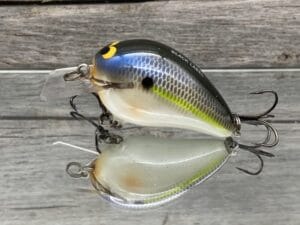 Black Label Balsa - Wreck Jr. - Custom Balsa Squarebill Crankbait - Magic Shad Color