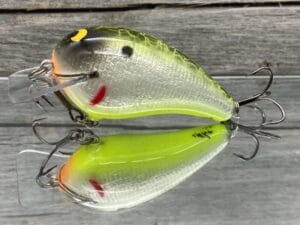 Black Label Balsa - Ricochet - Signature Series Custom Balsa Crankbait - Foiled Piebald Plemmons Color