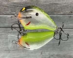 Black Label Balsa - Wreck Signature Series Crankbait - Foiled Piebald Plemmons Color - Zoom WEC E-1